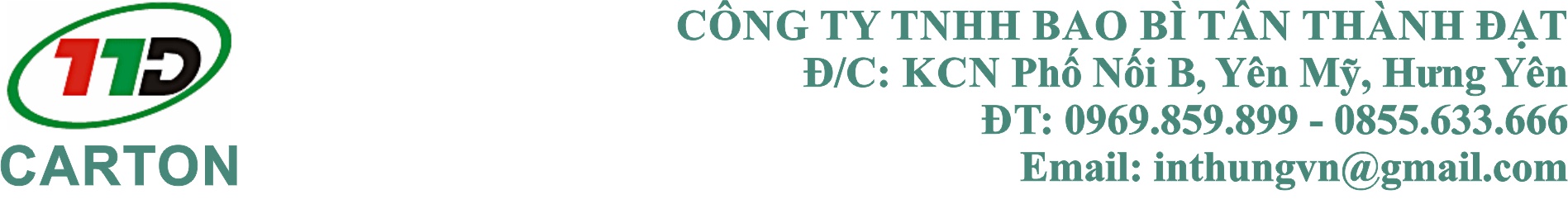 Thùng Carton, Hộp carton, Bao bì carton, In offset